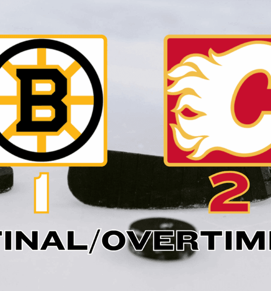 Bruins Fall to Flames in Overtime, Impacting Playoff Hopes