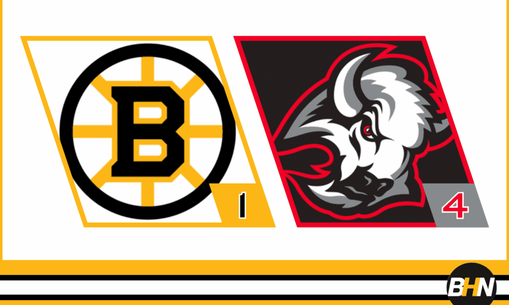 Bruins Struggle in Second Period, Suffer Fifth Consecutive Loss