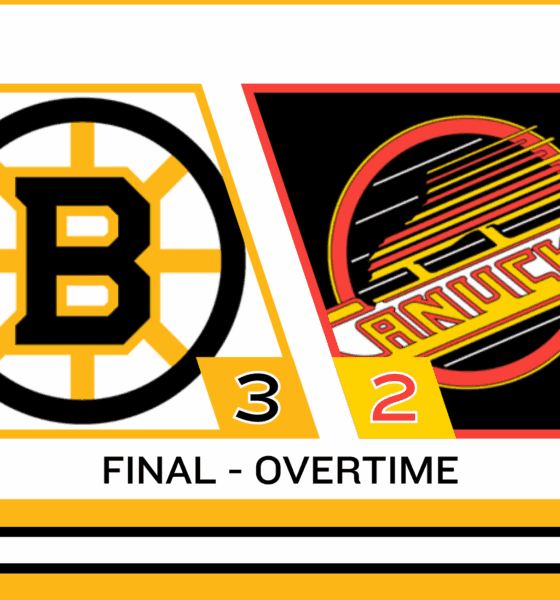 Fraser Minten's Overtime Goal Propels Bruins Past Canucks in Thrilling Match