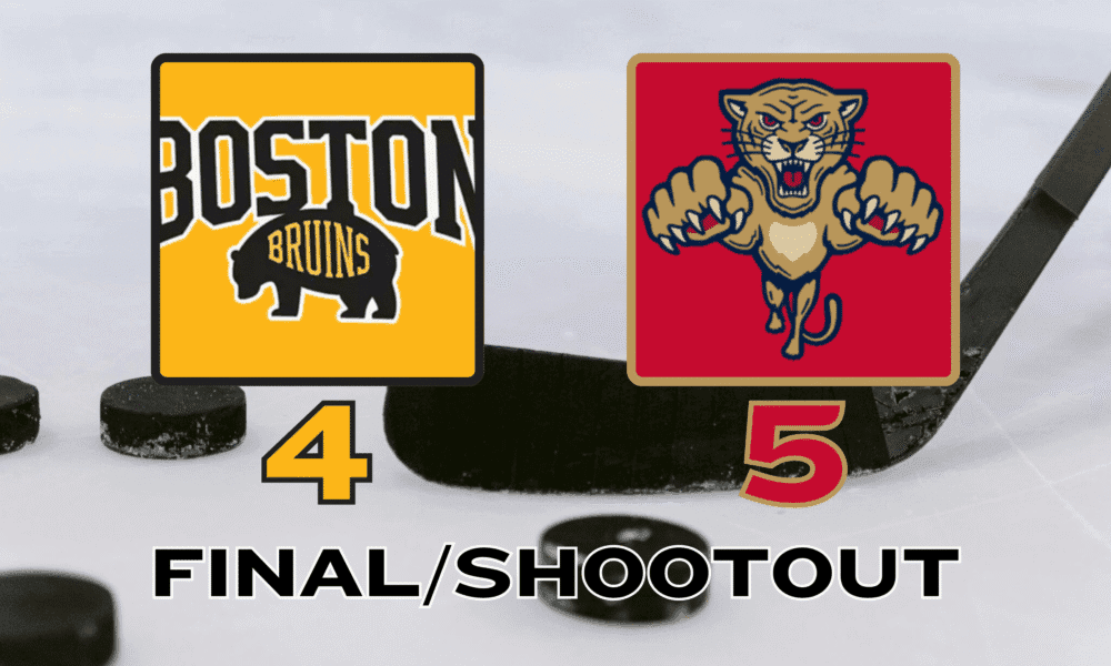 Bruins' Late Comeback Falls Short in Shootout Loss to Florida Panthers