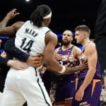 Phoenix Suns and Nets Engage in Chaotic On-Court Brawl During Game