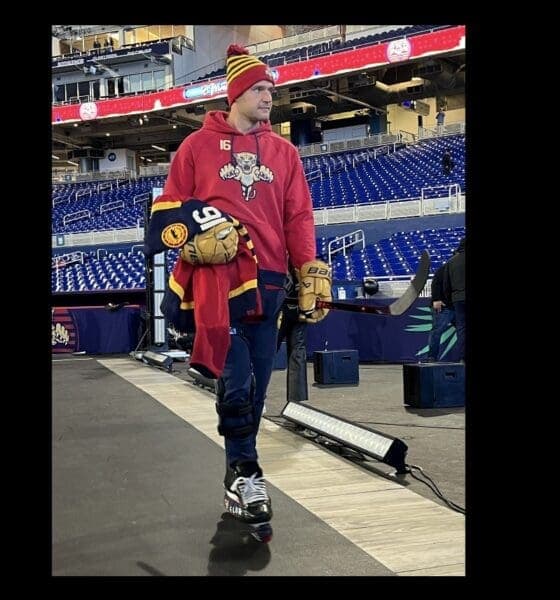 Sasha Barkov Joins Panthers Practice Ahead of Winter Classic Showdown