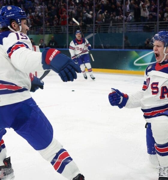 Matthew Tkachuk Assists Brady Tkachuk on First Olympic Goal for USA
