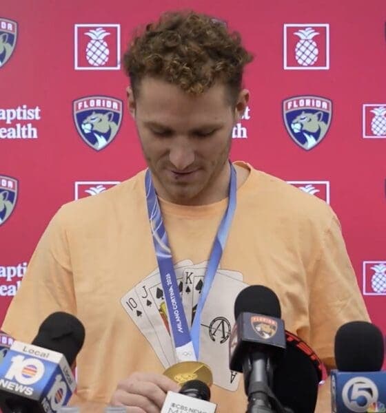 Matthew Tkachuk Returns to Panthers After Gold Medal Triumph with Team USA