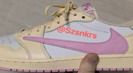 Travis Scott Unveils Air Jordan 1 Low "Muslin/Shy Pink" Ahead of Anticipated Release