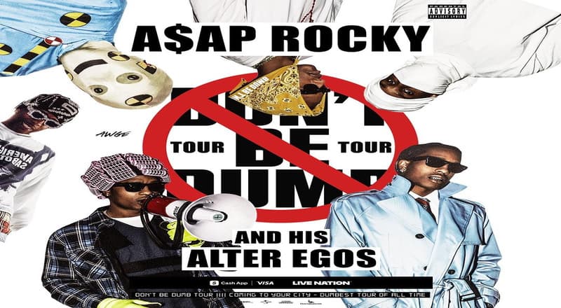 A$AP Rocky Unveils "Don't Be Dumb" World Tour Dates, Fans Excited
