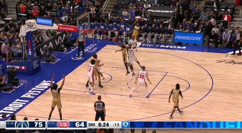 Wizards Upset Pistons with 18 Threes in 126-117 Victory