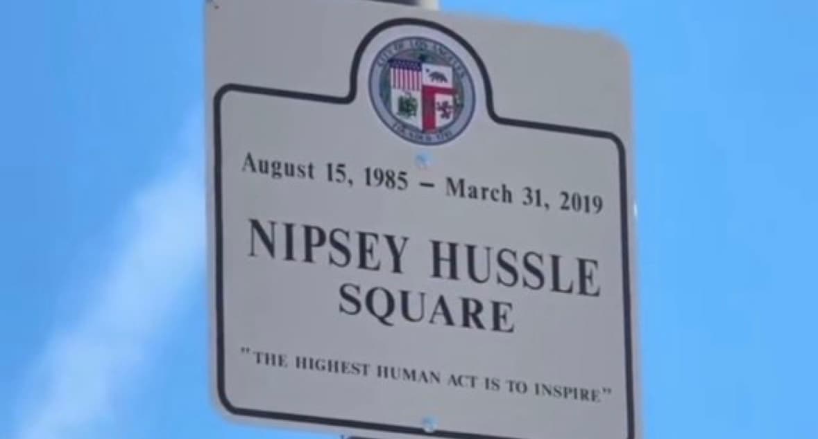 Nipsey Hussle Square Unveiled in Los Angeles