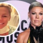 Pink Spends New Year's Eve Alone in Hospital with Bandage on Neck