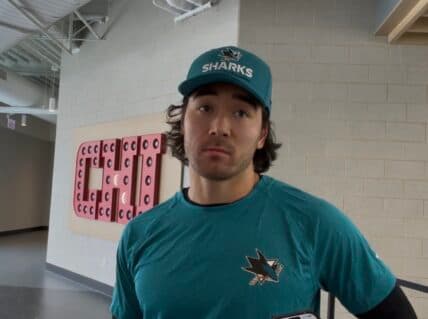 Sharks' Sherwood Poised for Debut Against Avalanche After Intense Practice