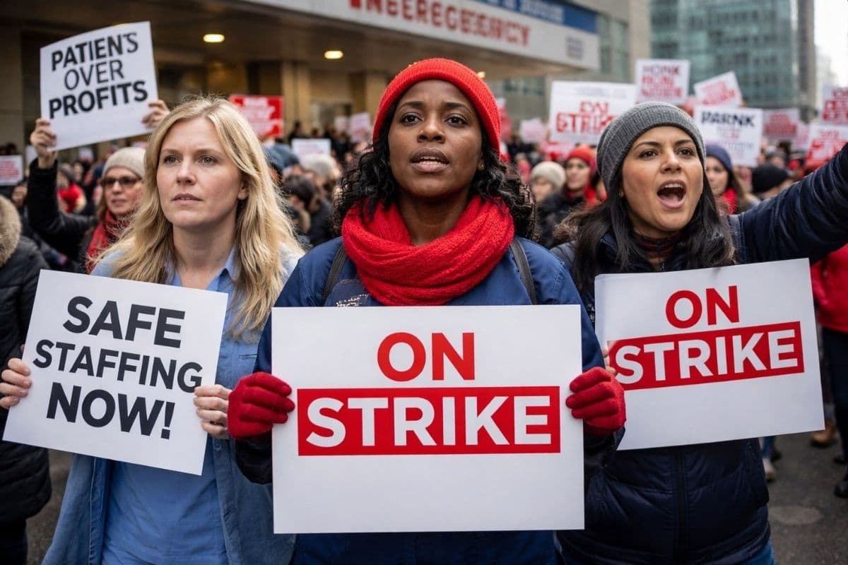 Nurses in Manhattan and the Bronx Walk Out Amidst Contract Negotiations