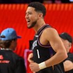 J. Cole Celebrates Suns Star Devin Booker at Phoenix Pop-Up Event