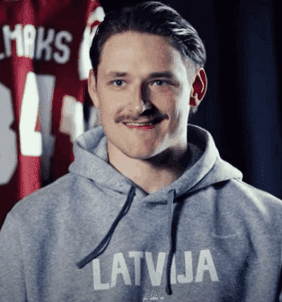 Latvian Forward Tralmaks Shut Out as Latvia Falls 5-1 in Olympic Clash