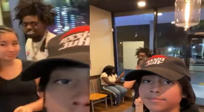 Kodak Black Attempts to Leave Pizza Hut After Cashier Records Him