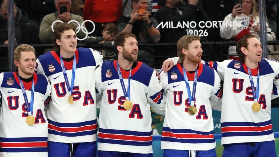 Trump Celebrates Team USA's Olympic Hockey Victory