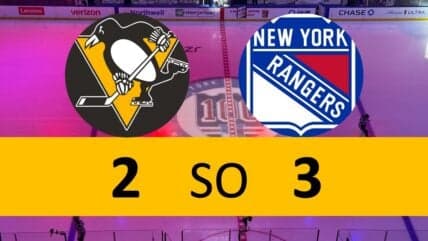 Penguins Rally Falls Short in Disappointing Loss to Rangers