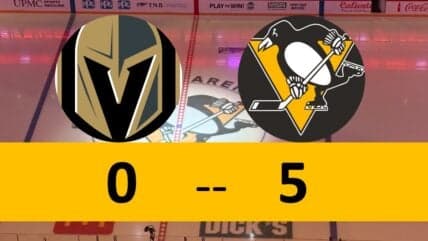 Penguins Dazzle with PPGs and Wristers, Overpowering Vegas in Showdown
