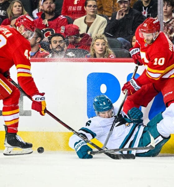 Sharks Fall Short in Tight Match Against Flames, Highlighting Team's Struggles