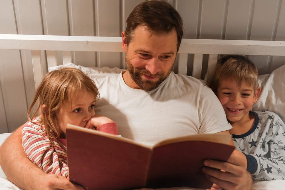 Mom's Family Bedtime Reading Tradition Promotes Calm and Connection