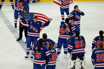USA Women's Hockey Team's Gold Medal Anthem Reaction Sparks Nationwide Buzz